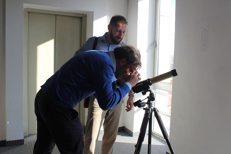 ცენტრის ორგანიზებით გაიმართა მზის დაკვირვების ინტერაქტიული საგანმანათლებლო ღონისძიება „მე ვხედავ მზეს“