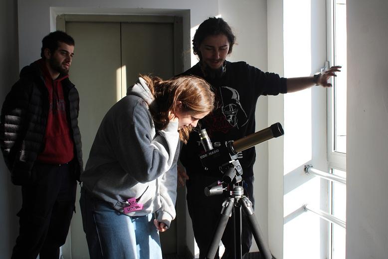 ცენტრის ორგანიზებით გაიმართა მზის დაკვირვების ინტერაქტიული საგანმანათლებლო ღონისძიება „მე ვხედავ მზეს“